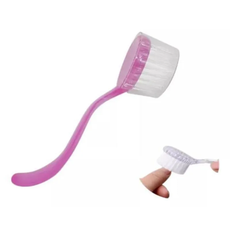 Kit 5 Mini Escovinhas Manicure Limpeza De Unha Tira Pó Salão