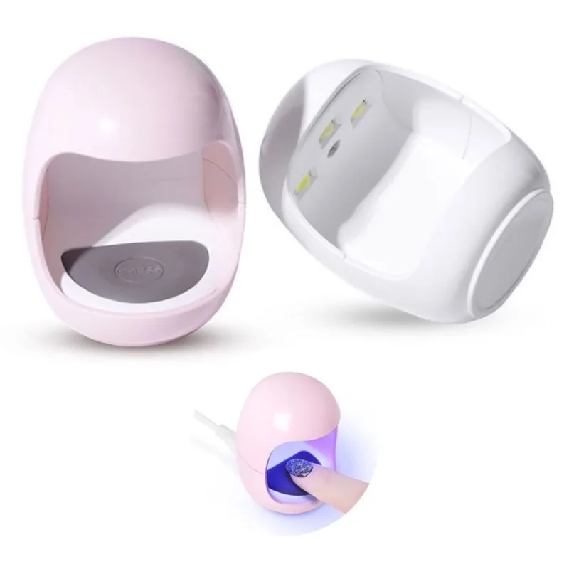 Mini Cabine Led/ Uv 6w Digital Usbt Unhas Gel Acrígel Cores