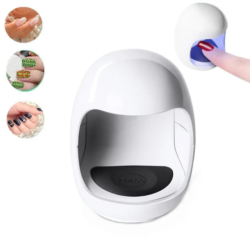 Mini Cabine Unha Manicure Para Unha Gel 6w 3 Leds Manicure