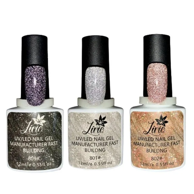 Gritter Prata Refletivo 10ml Manicure Unha Gel Diamont