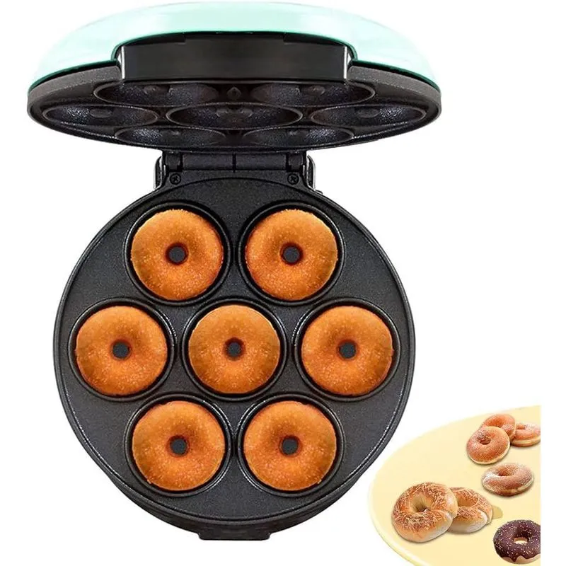 Mini Máquina De Fazer Donuts Rosquinhas 7 Furos 110v Branco