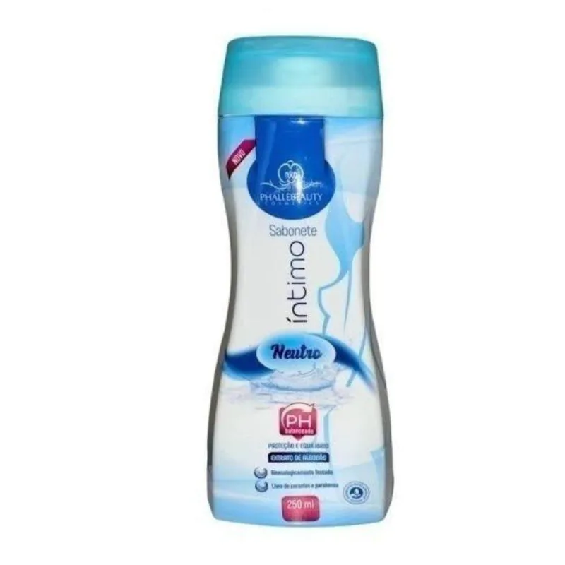 Sabonete Íntimo Neutro Extrato De Algodão 250ml Phallebeauty 250ml