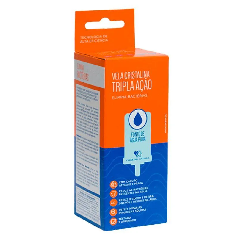 Vela Para Filtro De Barro Tripla Ação Elite 03 Un