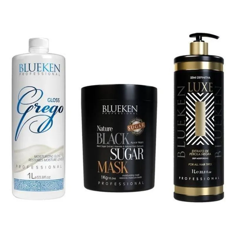 Kit Progressiva Profissional Blueken+mascara