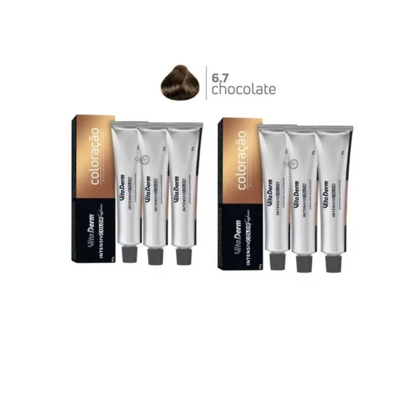 Coloraçao Intensive Color Fashion 6 Unidades 6.7 Vita Derm