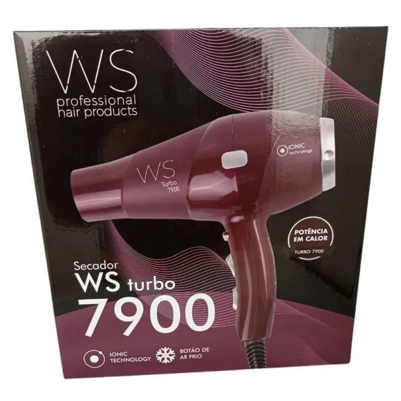 Secador Profissional Ws Turbo 7900 240v Ionic Technology