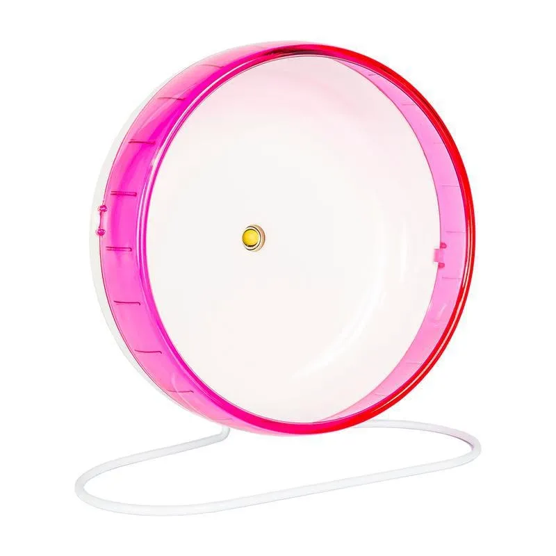 Rodinha Acrílica Para Hamster Com Suporte Jel Plast Rosa