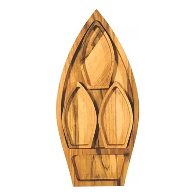 Tábua de Churrasco End Grain Madeira Eucalípto 50x30x3,5 cm