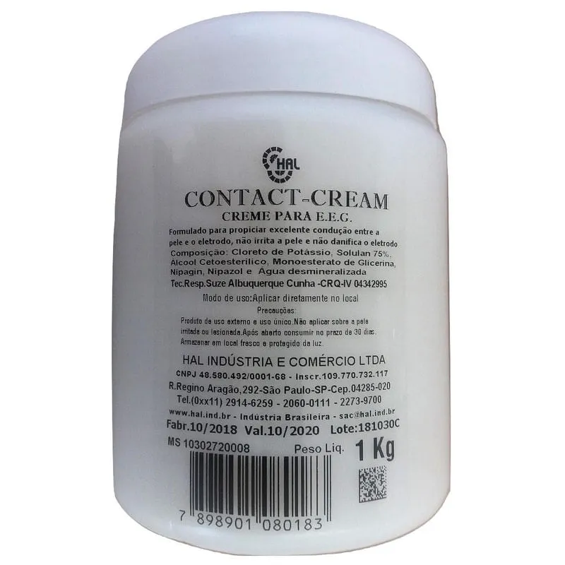 Pasta Condutora Para Eeg Contact-Cream 1Kg Pote