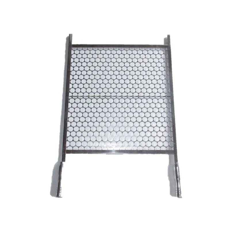 Grelha Moeda em Inox 60cm x 50cm com cabos de alumínio