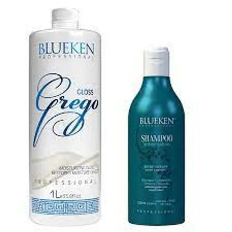 Escova Progressiva Gloss Grego Blueken 1litro+ Shampoo 500ml