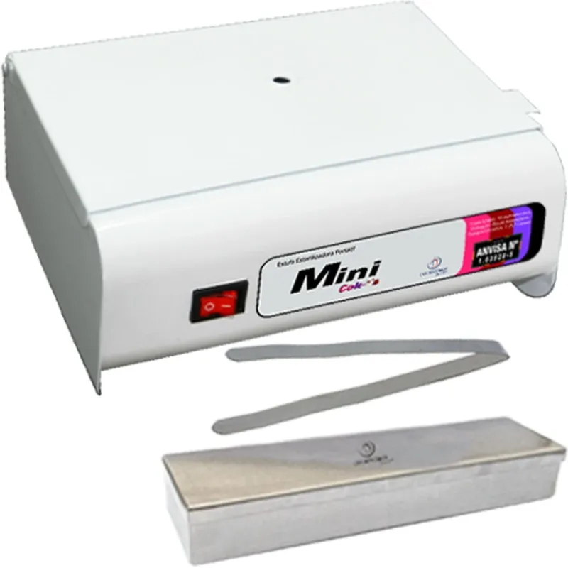 Estufa Esterilizadora Mini Colors Estojo E Pegador Manicure