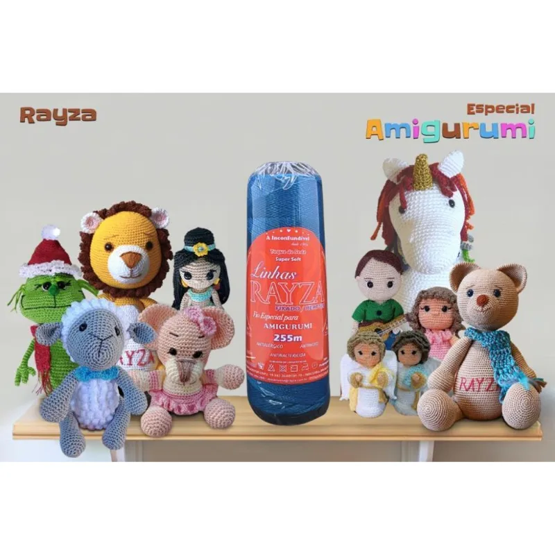Linha Rayza Ideal Para Amigurumi - Cor 022 Azul Turquesa