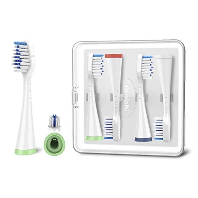 Cabeças de substituição da escova de dentes para waterpik cuidado completo 5.0/9.0 (CC-01/WP-861), STRB-4WW, (4-Pack, Branco)