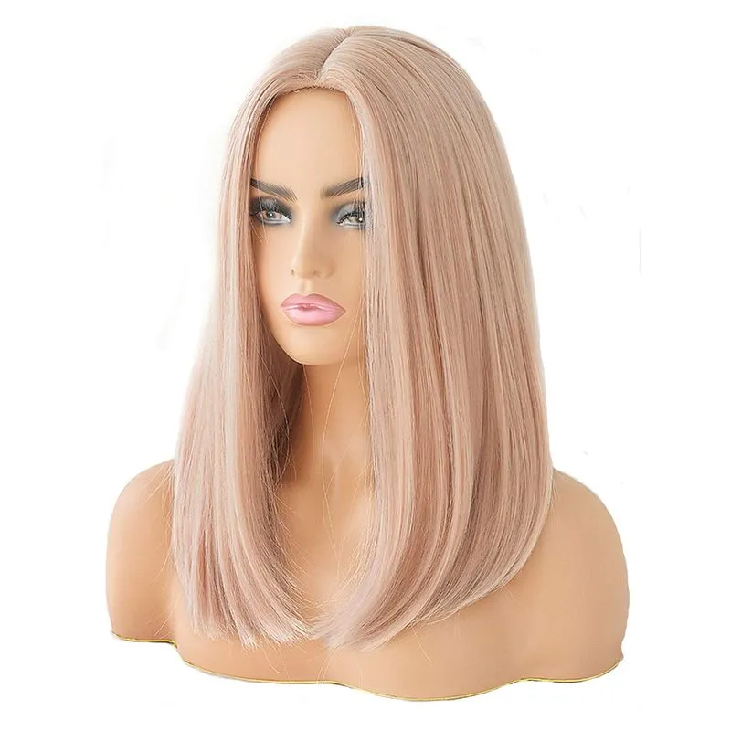 Perucas Sintéticas Chisu Para Mulheres Peruca Sem Cola Straight Bob W