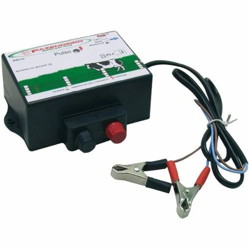 Eletrificador Para Cerca Rural 30 Km Bateria 12v