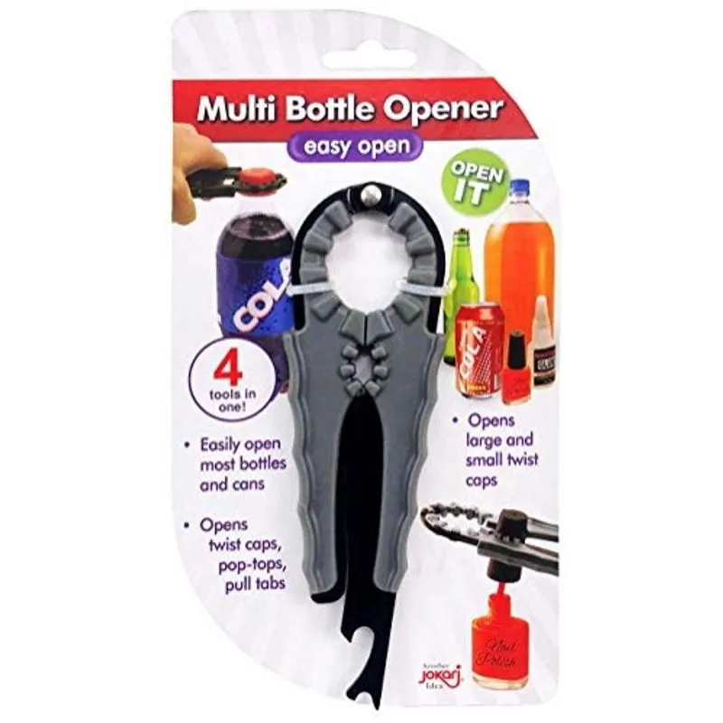 Multi Bottle Opener - Abridor de Garrafas de Cerveja, Abridor de Cerveja, Manual de Abridor de Lata de Refrigerante, Abridor de Jarras, Abridor de Esmalte - Multiopener Para Garrafas, Frascos, Latas,