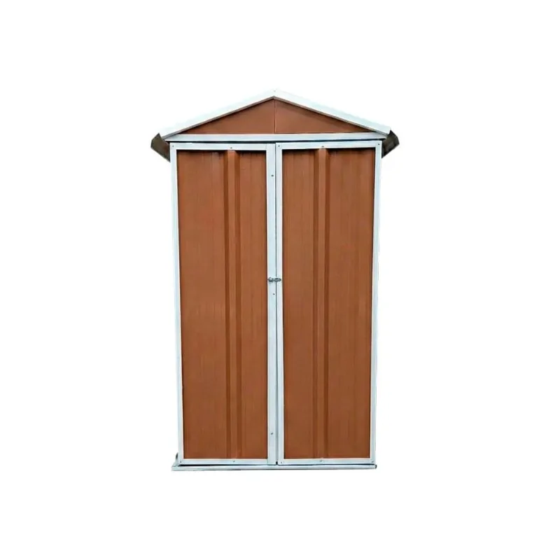 Armario Deposito Galpon de jardin 1x058x2 Calibre 28 Color con Piso + Estante DON ACERO Armario Deposito Galpon de jardin 1x058x2 Pardo Piso + Estante Calibre 28 DON ACERO