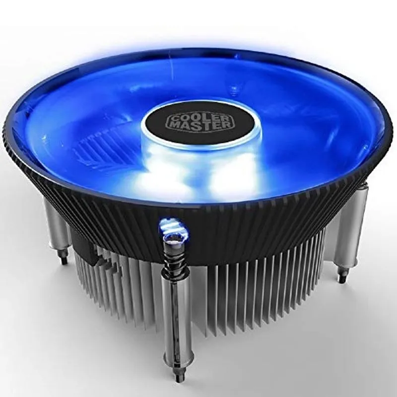 Cooler Master I70C (Copper Core) Mini cpu Cooler 12cm LED Luz Azul Silencioso Ventilador de Resfriamento para Intel 1156 1155 1151 1150 cpu Radiador 120mm pc Fan