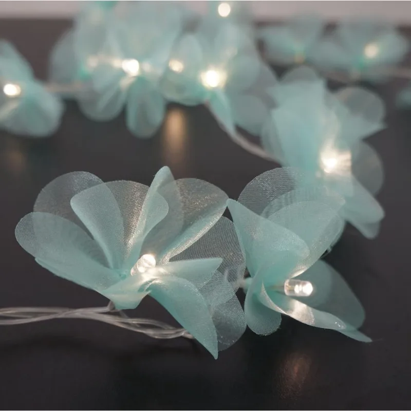 Fio De Luz Luz De Fada Pompom Organza Verde Claro Bivolt