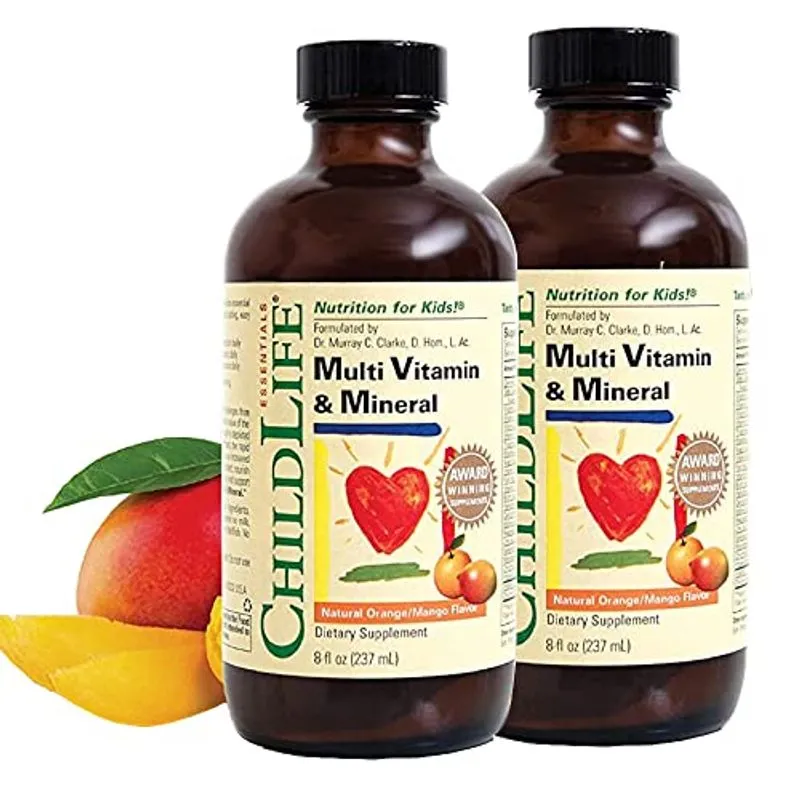 Childlife Essentials, Kids Liquid Multivitamin E Mineral Supplement - Vitaminas Líquidas Para Crianças, Tudo Natural, Sem Glúten, Não-og
