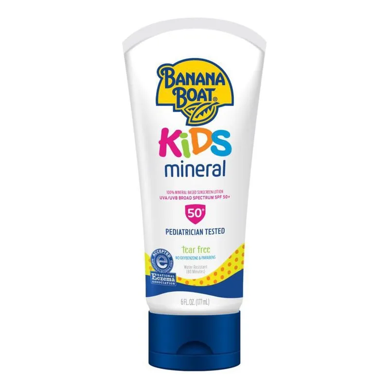 Creme Protetor Solar Banana Boat Kids Mineral 50+ Spf 177ml
