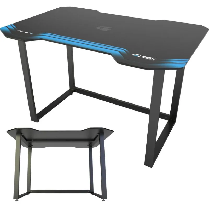 Mesa Gamer Pés Niveladores Para Jogador Profissional Suporta Até 150Kg Gabinete Console Notebook Mdf Estrutura em Aço Reforçado