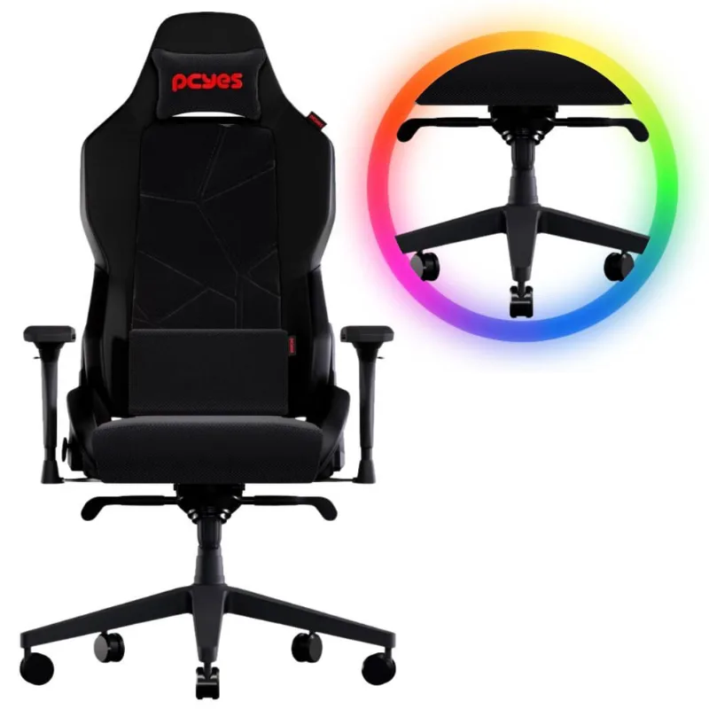Cadeira Gamer Cor Preto Pcyes Vulcan Suporta Até 150Kg Confortável Com de Apoio Braço 4D Suporte Lombar