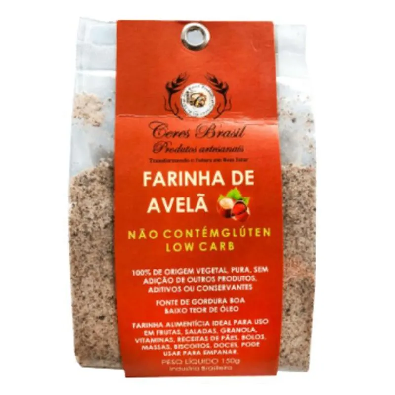 Farinha De Avelã Sem Glúten Ceres 150g