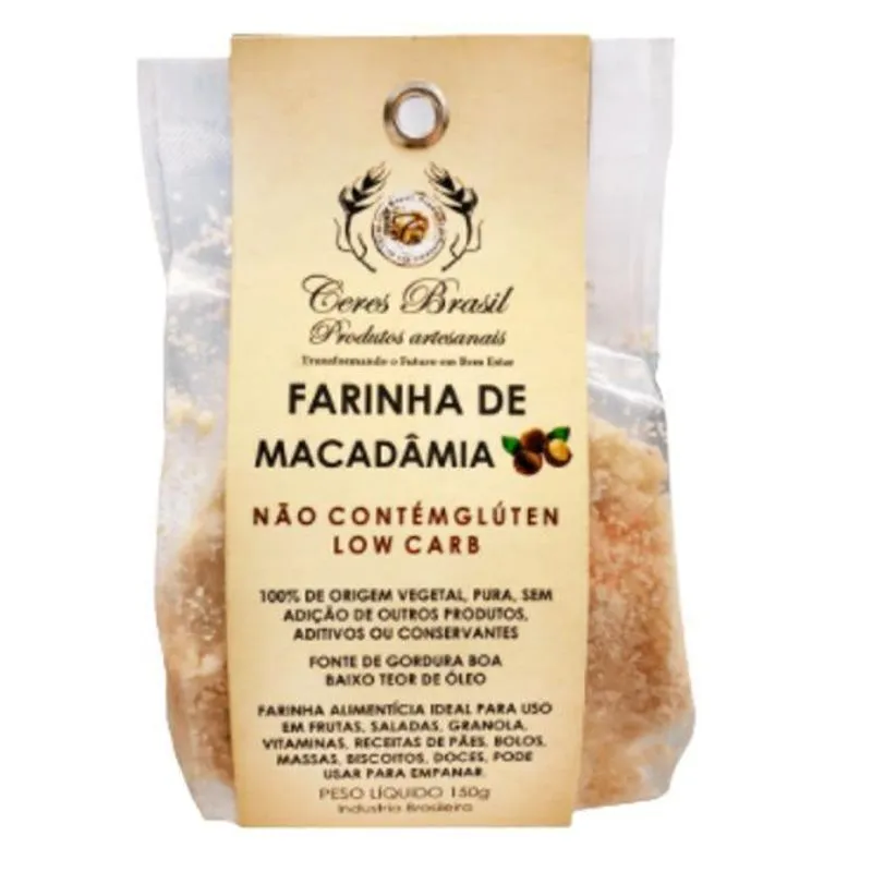 Farinha De Macadâmia Sem Glúten Ceres 150g