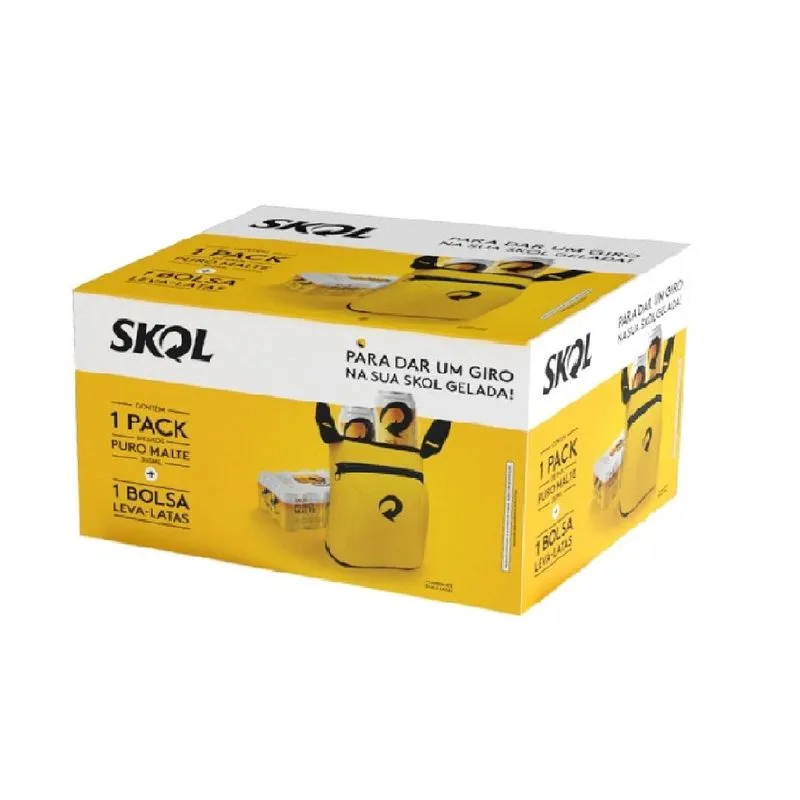 Kit Cervaja Skol 12 Latas + Bolsa