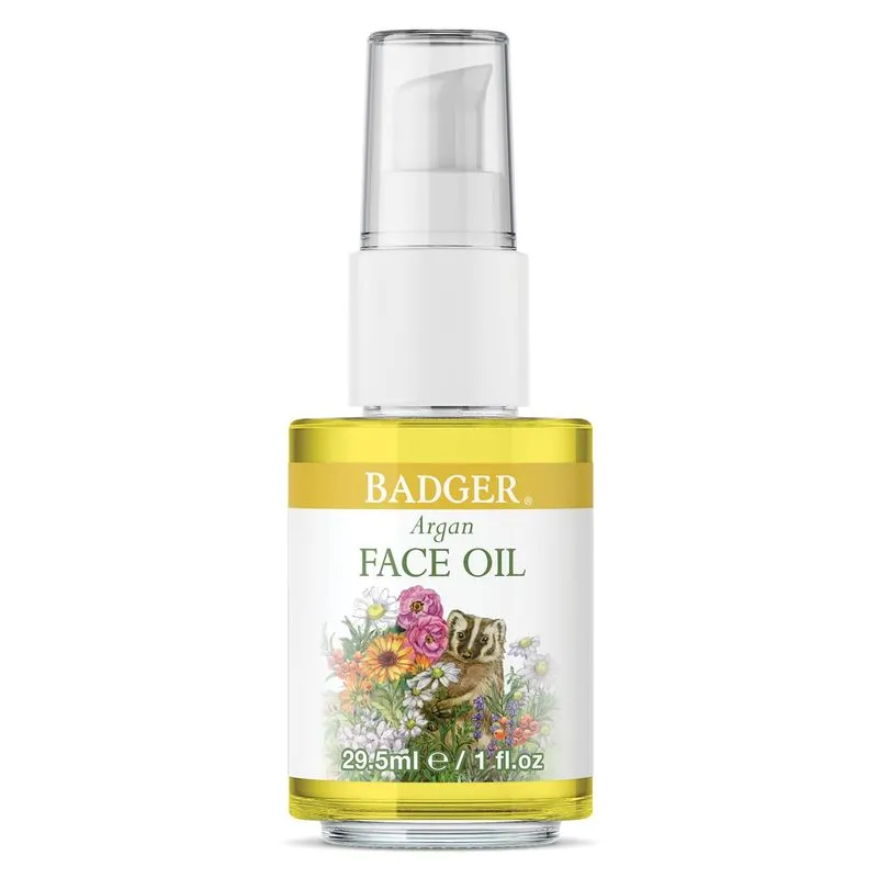 Óleo Facial Badger Argan Face Oil 30ml Certificado Como Orgânico