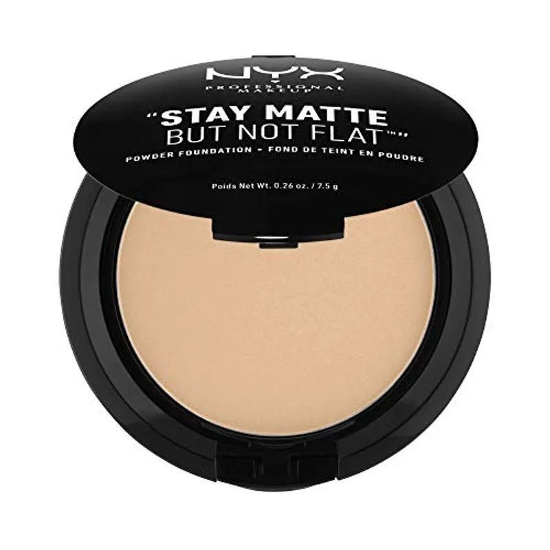 Nyx Professional Makeup Pó Base Stay Matte, Mas Não Flat