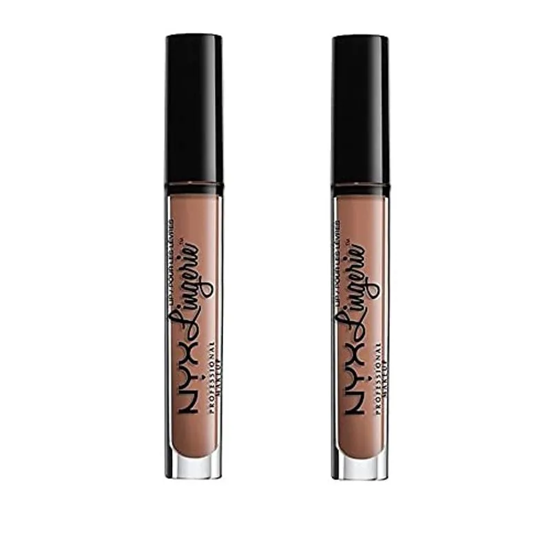 Pacote De 2 Nyx Lip Lingerie Batom Líquido, Baby Doll Lip
