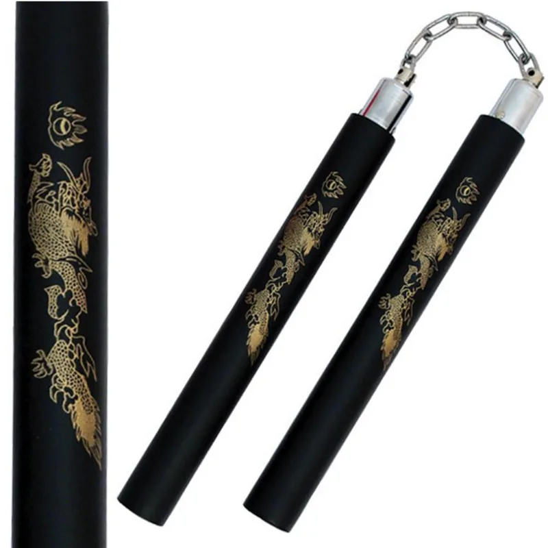 Nunchaku Revestido De Espuma Preto