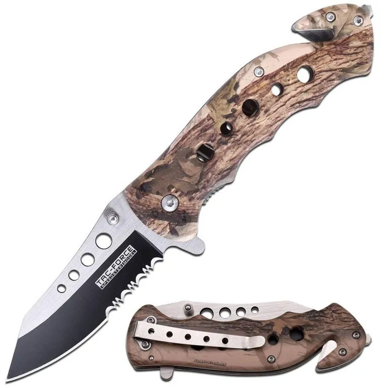 Canivete De Resgate Camo Tac Force Tf498bc