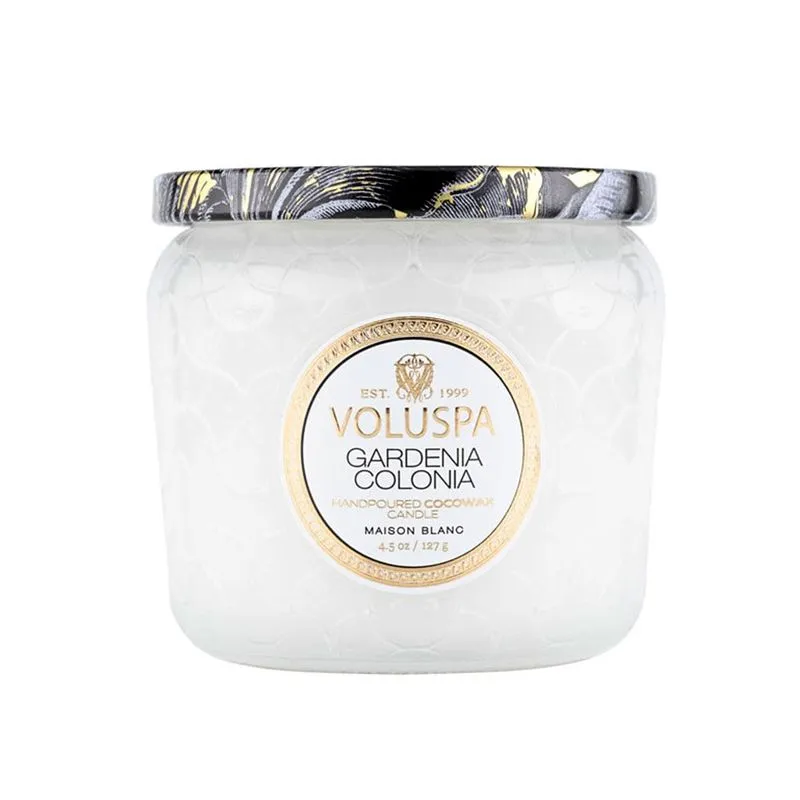 Vela Pote Vidro Gardenia Colonia 35 Horas Voluspa