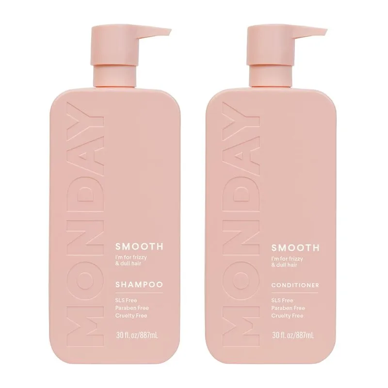Conjunto De Shampoo E Condicionador Monday Haircare Smooth 900ml (2x450ml)