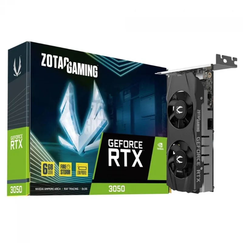 Placa De Vídeo Zotac Nvidia Geforce Rtx 3050 6Gb Gddr6 Dlss