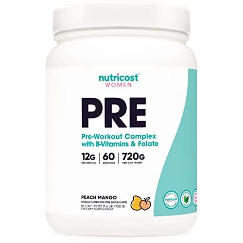 Nutricost Pre-workout Pó Para Mulheres, Pêssego Manga, 60 Porções