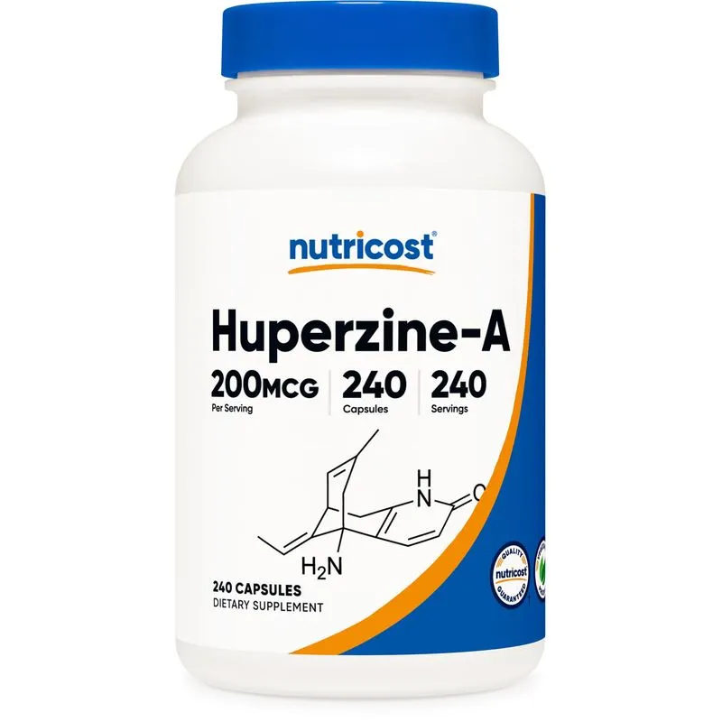 Nutricost Huperzine A Cápsulas 200mcg, 240 Cápsulas - Não-ogm, Vegetariano Amigável