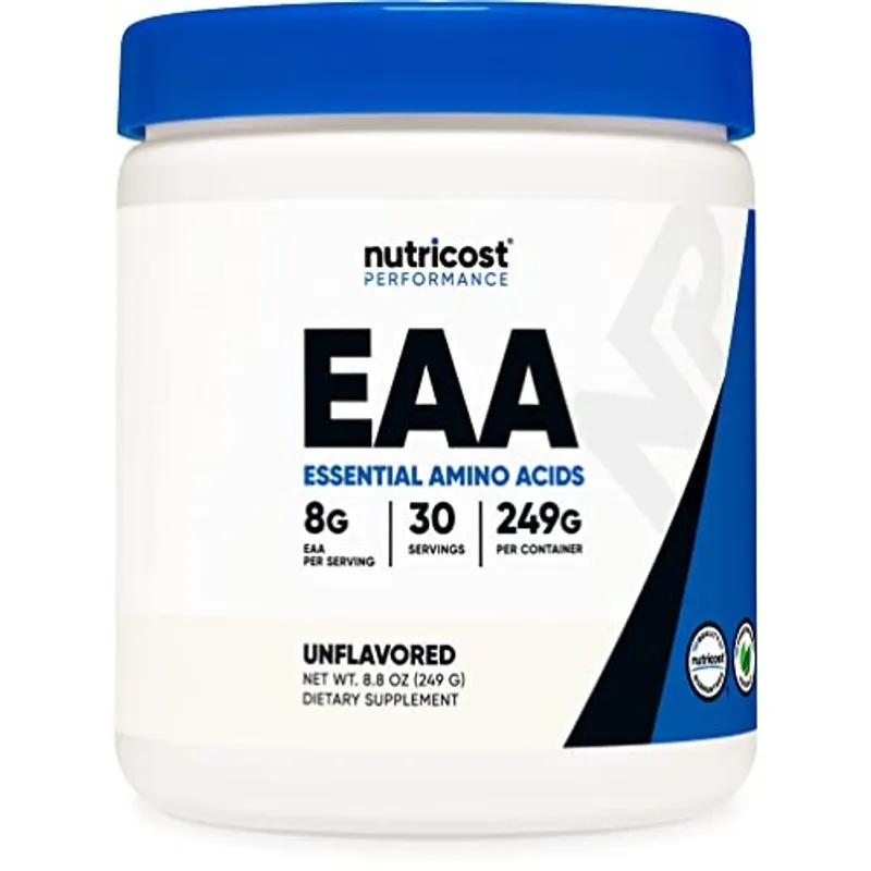 Nutricost Eaa Pó 30 Porções (sem Sabor) - Aminoácidos Essenciais - Não-ogm, Sem Glúten, Vegetariano Friendly