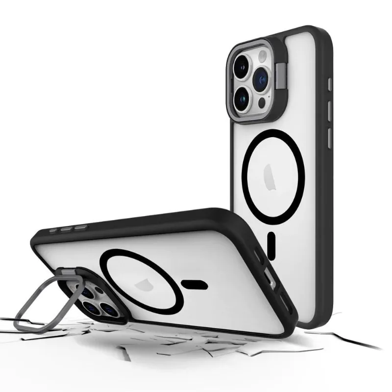 Case Compatível Com iPhone 15 Pro Kicklt Borda Preta Prodigee