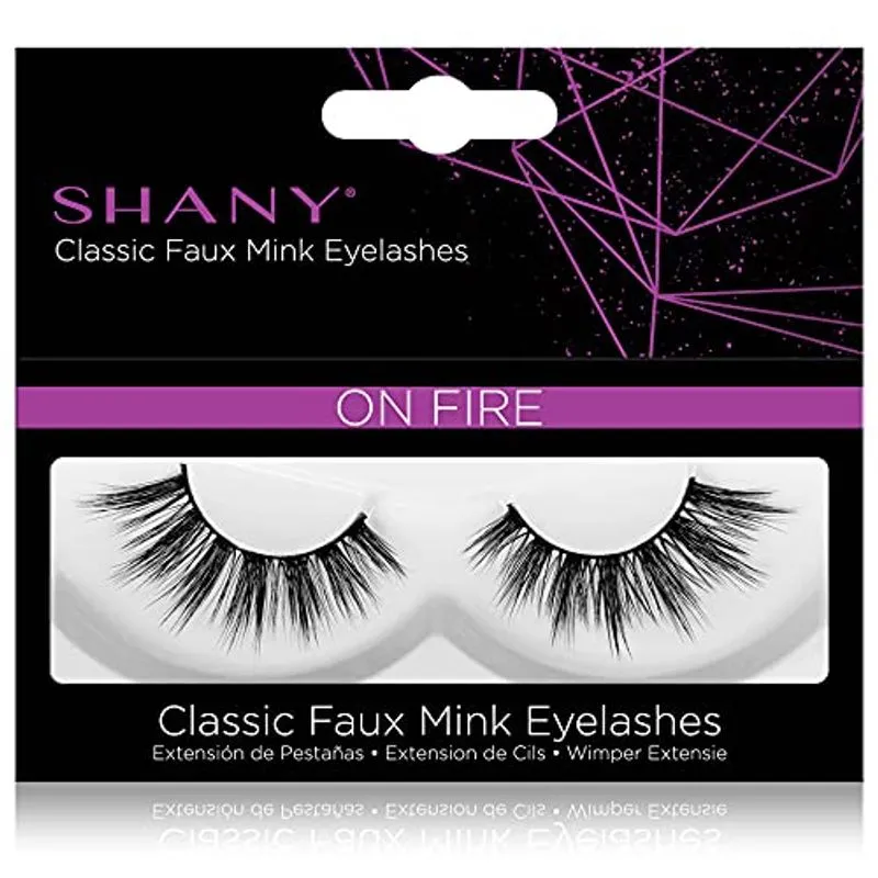 Shany Classic Faux Mink Eyelashes - Durável Single Pair 3d