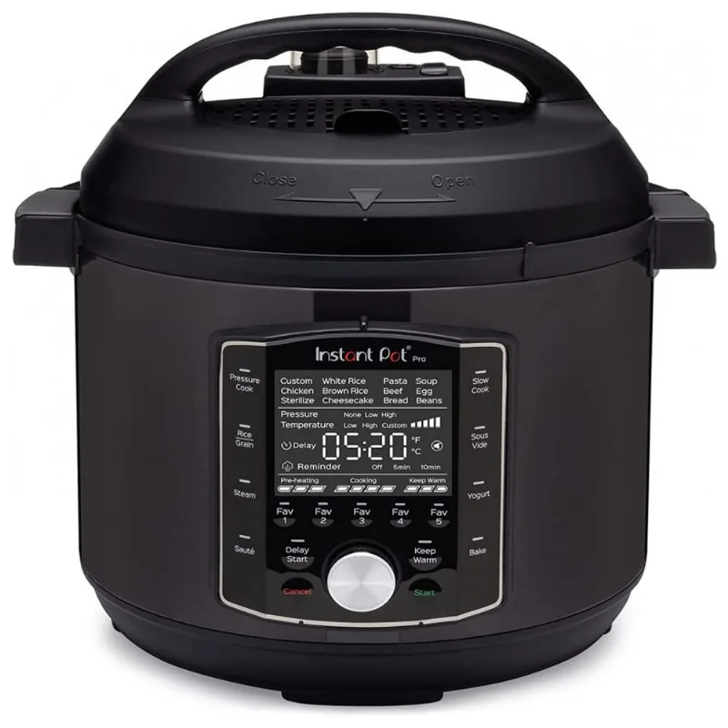 Instant Pot Pro Panela de Pressão Elétrica 10 em 1 Programável, Capacidade 5.6L, 1200W, 110V