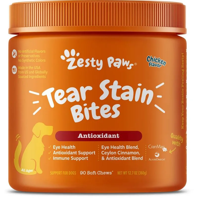 Suplemento Zesty Paws Tear Stain Support Soft Chews Dogs