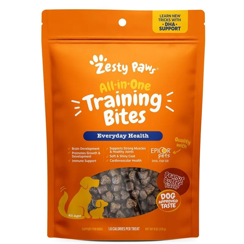 Training Treats Zesty Paws: suporte da articulação do quadril para cães