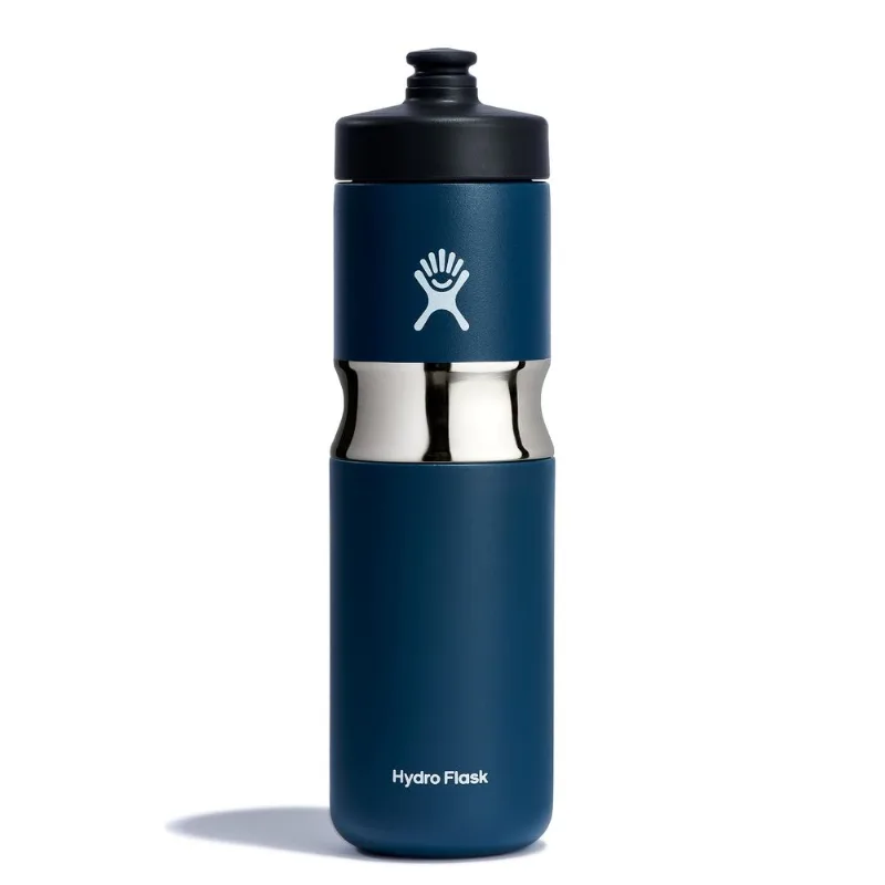 Garrafa De Água Hydro Flask Wide Mouth 600ml Em Aço Inoxidável