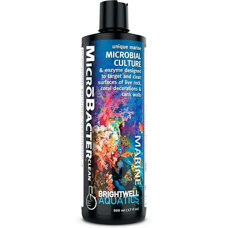 Brightwell Aquatics Microbacter Clean - Water Conditioner Microbial And Enzyme Culture Projetado Para Atingir E Limpar Superfícies De Tanqu