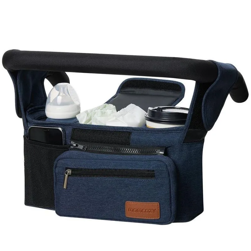 Momcozy Organizador Universal Para Carrinho De Bebê, 2 Suportes Para Copos Isolados, Azul